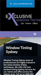 Mobile Screenshot of exclusivewindowtint.com.au